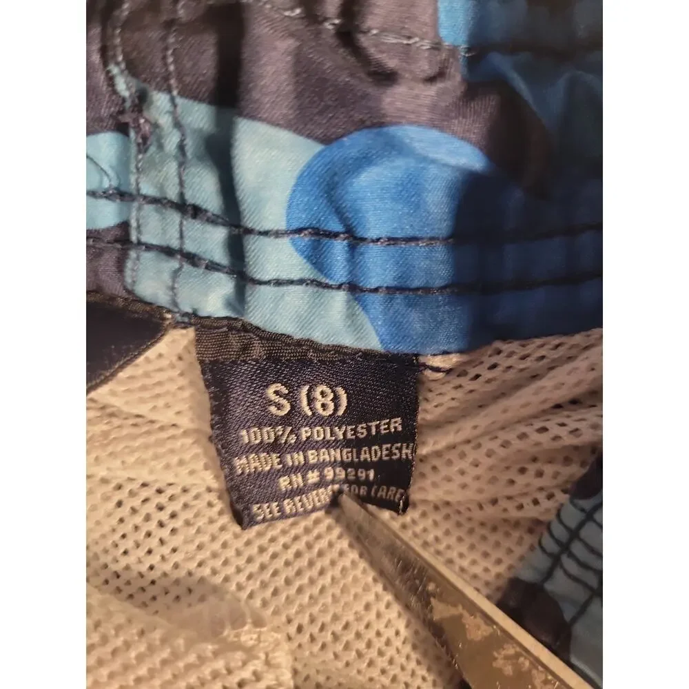 Kanu Surf Boys Quick Dry UPF 50+ Beach Swim Trunks Navy Camo Size 8 Small